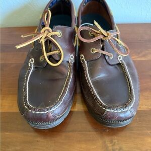 Men’s 9.5 Brown Timberland Casual Comfy Boat Shoes